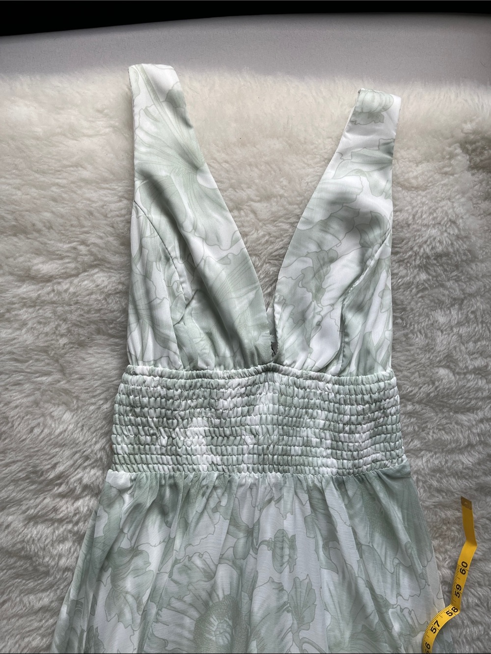 Baltic Born Sienna Light Sage Floral Maxi Dress with Smocked Waist size M NWT - Picture 11 of 17